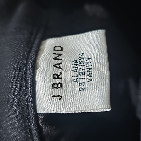J Brand Alana Vanity Black Skinny Jeans Size 24 - Picture 4 of 7